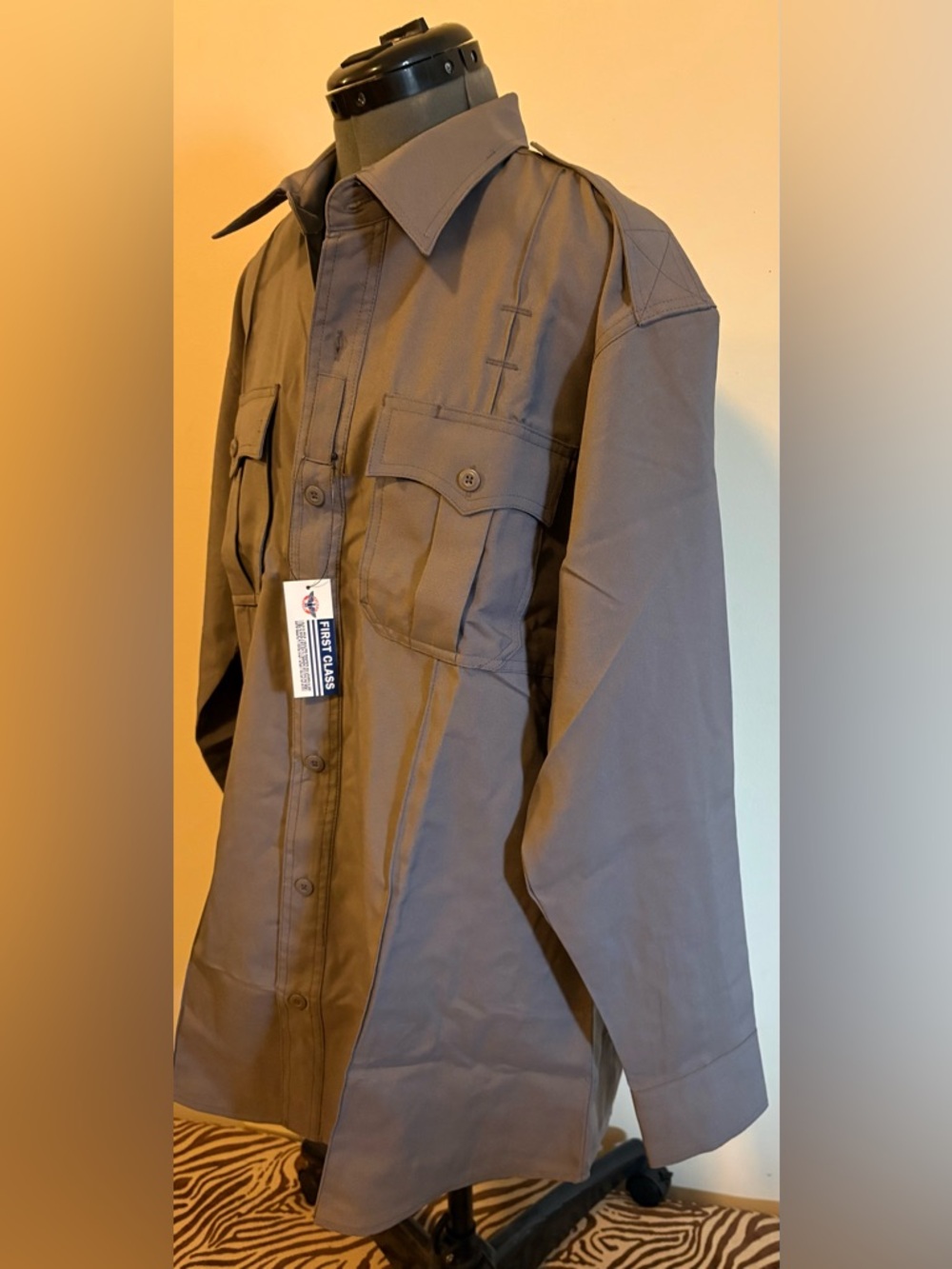 Men's Casual Button & Zipper Down Shirt